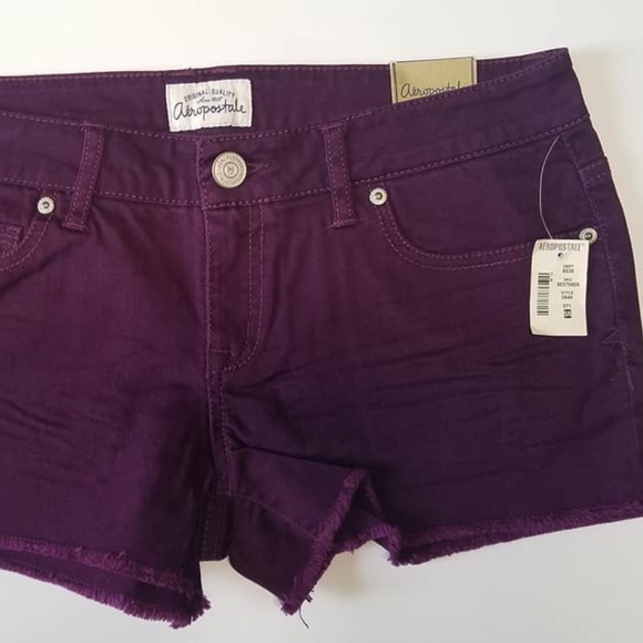 Aeropostale shorts purple NWT size 5/6 - Picture 1 of 2